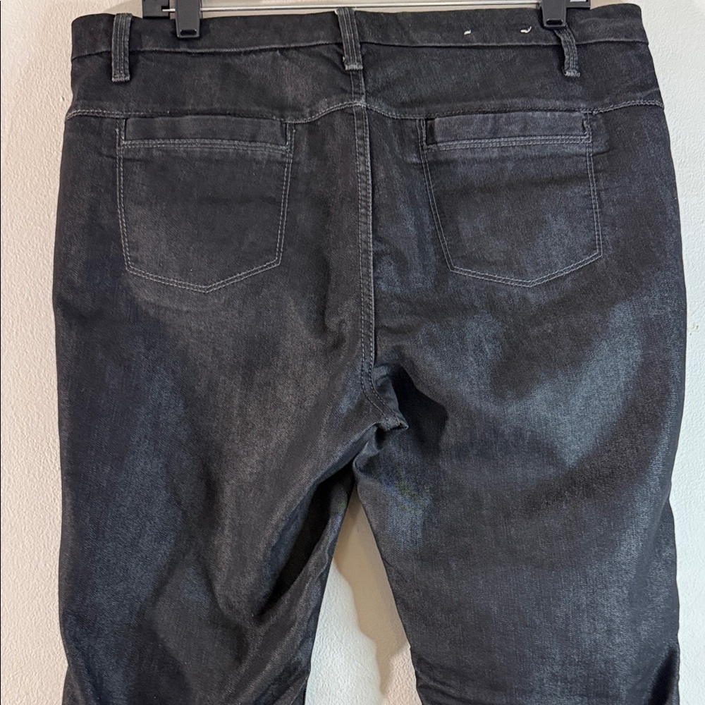Banana Republic Bootcut Denim Jeans Dark Wash Normcore Hipster Preppy - Size 14R - Picture 6 of 13